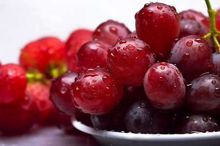 健康的葡萄水果图片