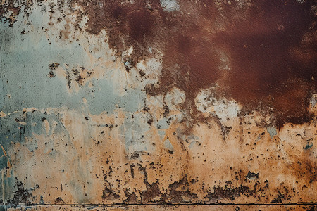 生锈的水泥墙壁背景图片