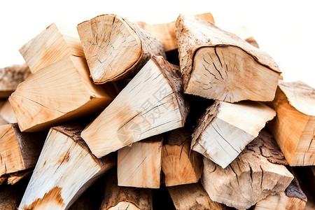 堆放的原木木头背景图片