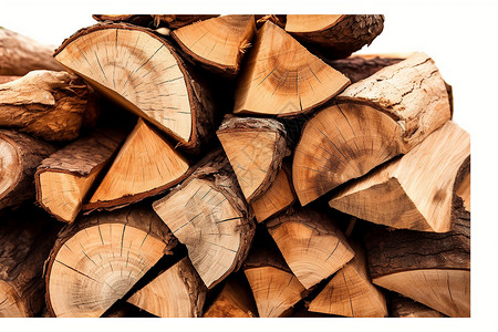 堆积的木材木头图片