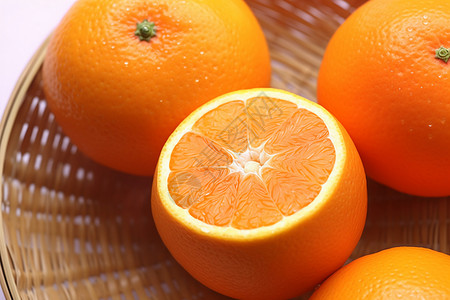 一组橙子图片背景