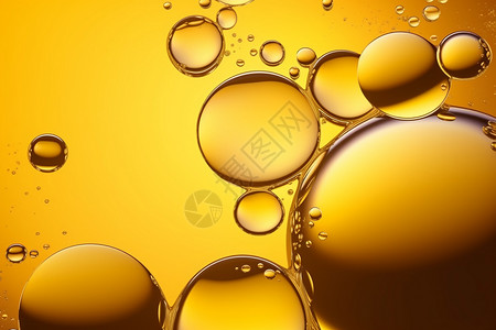 泡枸杞金色抽象泡泡背景设计图片