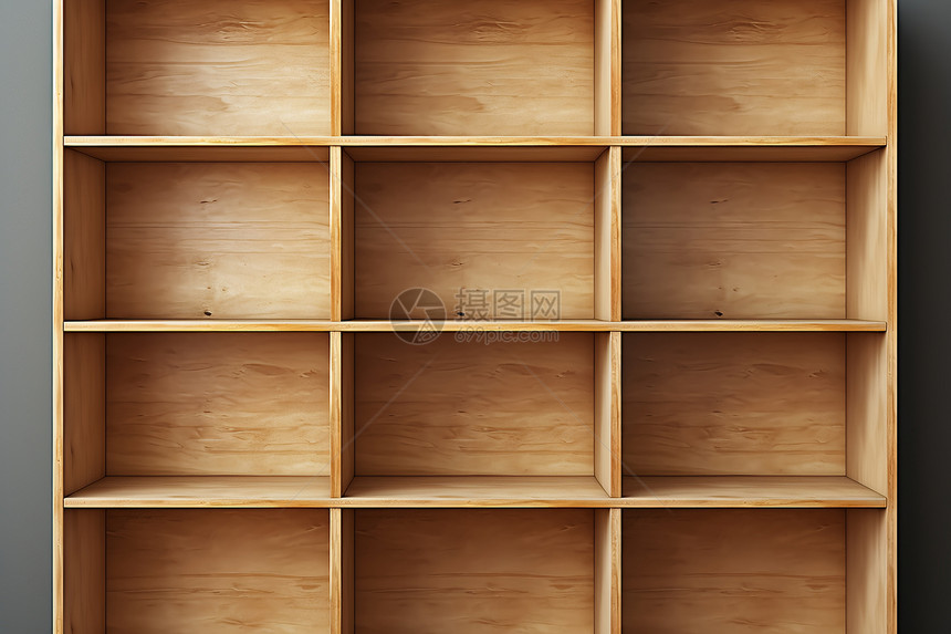 交错的木质书架图片