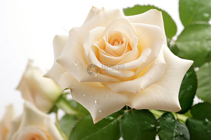 浪漫白玫瑰图片