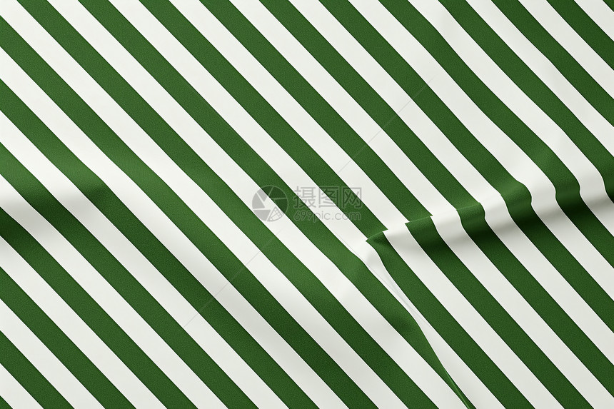 绿白斜条纹布料图片