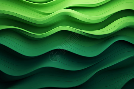 飘逸的线条创意绿色线条背景设计图片