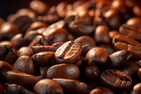 咖啡巧克力浓香扑鼻的咖啡豆背景