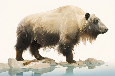 野生的北极熊动物图片
