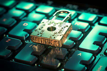 信息安全等级保护键盘上的保护数据隐私背景