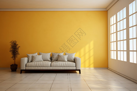 韩式黄色系手账简笔画黄色系风格的家装背景