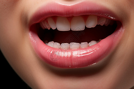 唾液传播检查牙齿的孩子背景