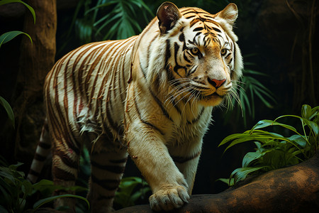 丛林里的虎图片