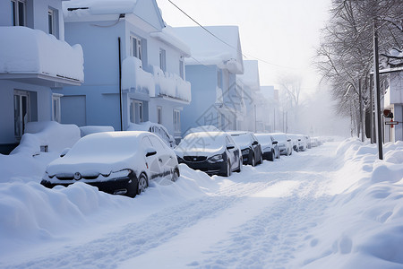 冰雪覆盖的建筑物图片