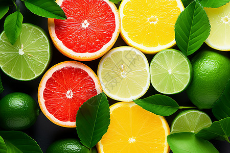 健康的柑橘类水果图片