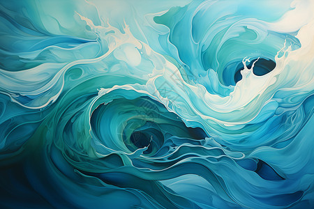 流动的海洋海浪图片