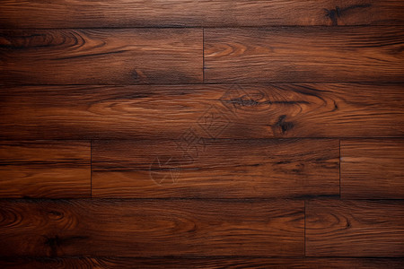浅棕橡木纹地板下的空白墙面背景