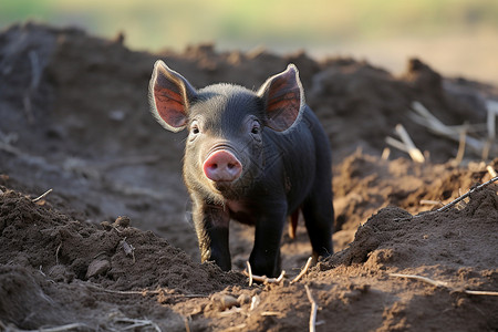 可爱的乡村小猪图片