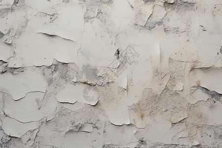 破旧地板一面破旧的白色墙壁背景