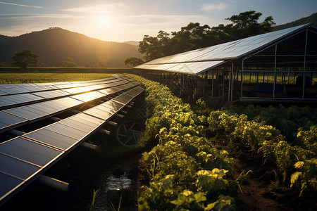 太阳能的可持续转型背景图片
