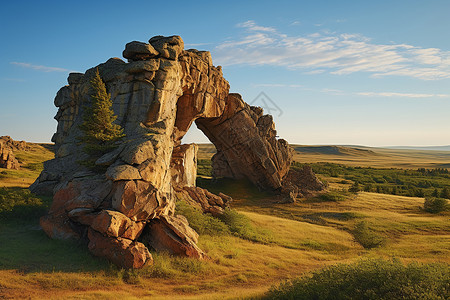 壮观的地质公园雕像背景图片