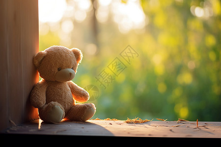 迷人童年的泰迪熊背景图片