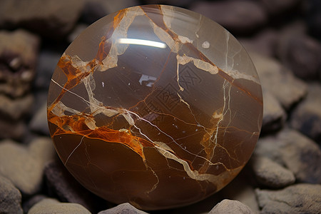 天然的晶体矿物鹅卵石背景图片