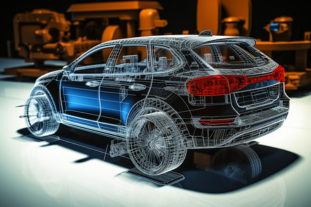 汽车工程师未来科技的汽车设计图片