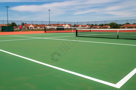 绿茵网球场球场场地高清图片