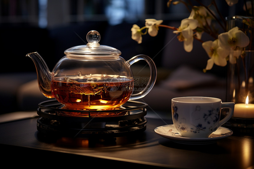 茶壶与茶杯的亲密对话图片