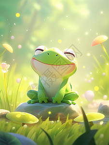草地上的青蛙高清图片