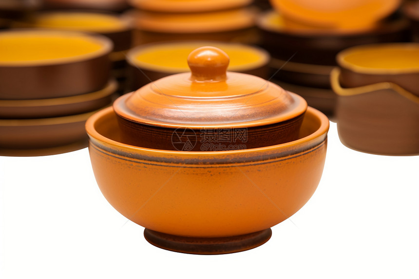 中式陶瓷罐子图片