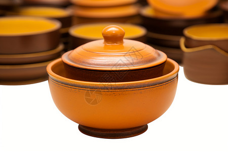 中式陶瓷罐子背景图片