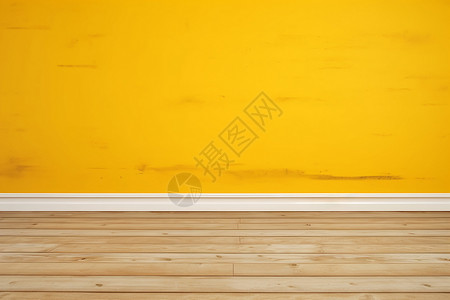 黄色墙壁上的纹路背景图片