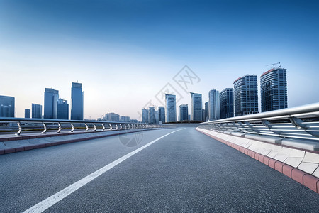 城市里的高速公路背景图片