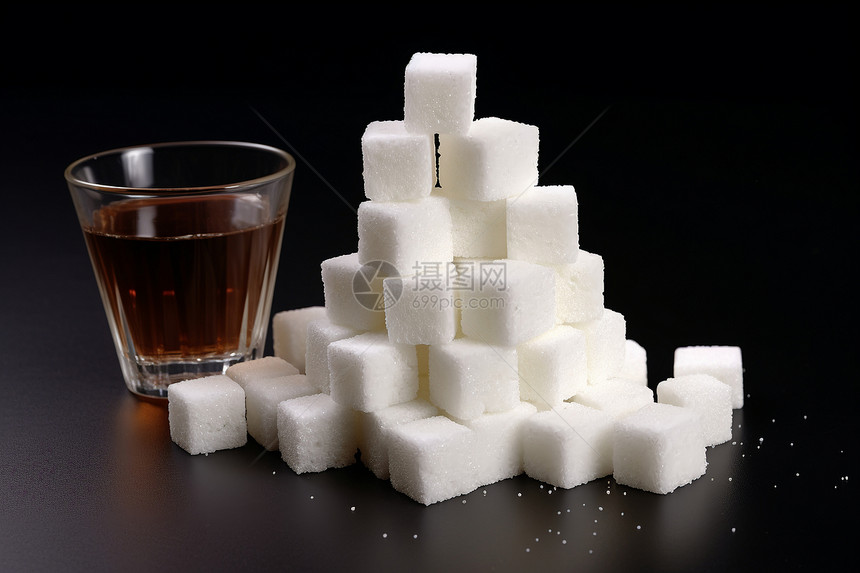 调味品的白糖块图片