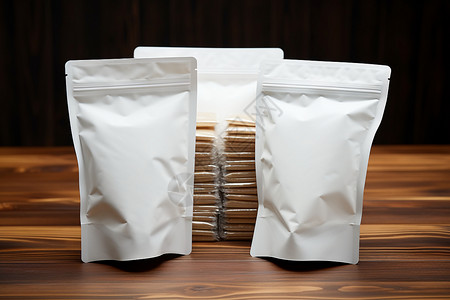 空白密封食物包装袋高清图片