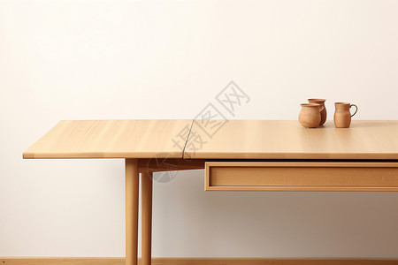 现代风格的木质桌子高清图片