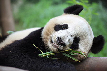 乖巧可爱的大熊猫背景图片