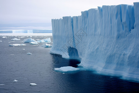 冰川融化的现象背景图片