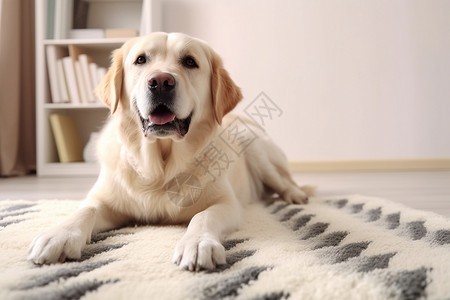 友好相处的金毛犬背景