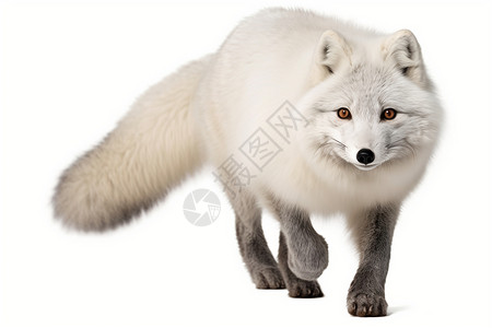 狐尾花野生的雪狐动物背景