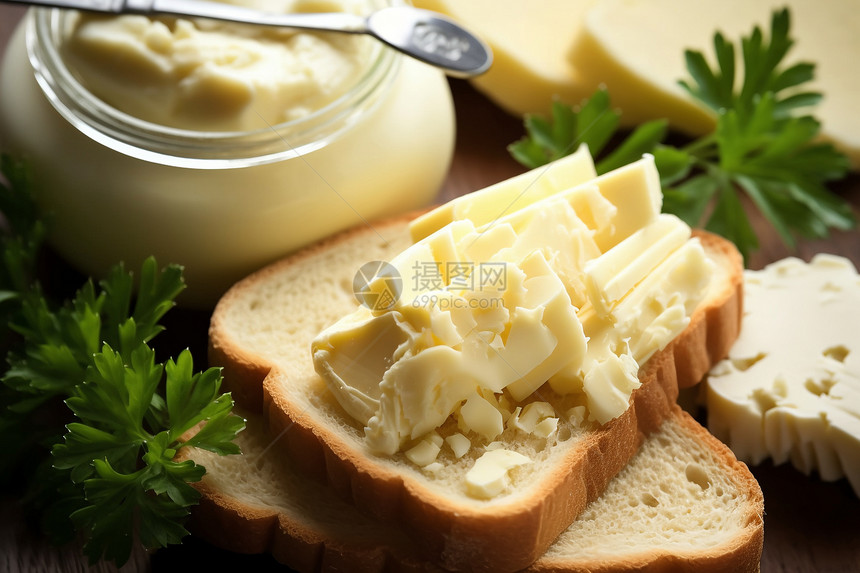 芝士黄油面包图片