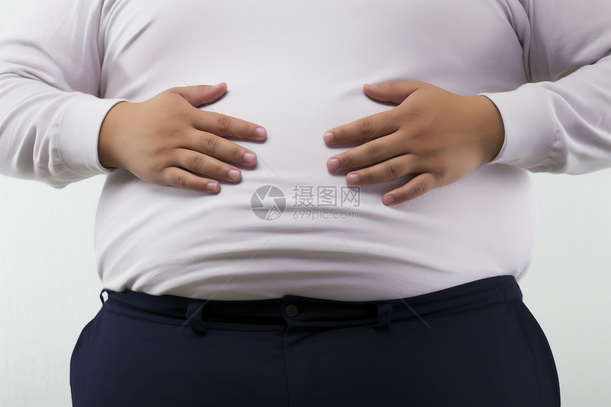 肥胖的大肚男子图片