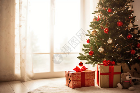 温馨的圣诞屋背景图片
