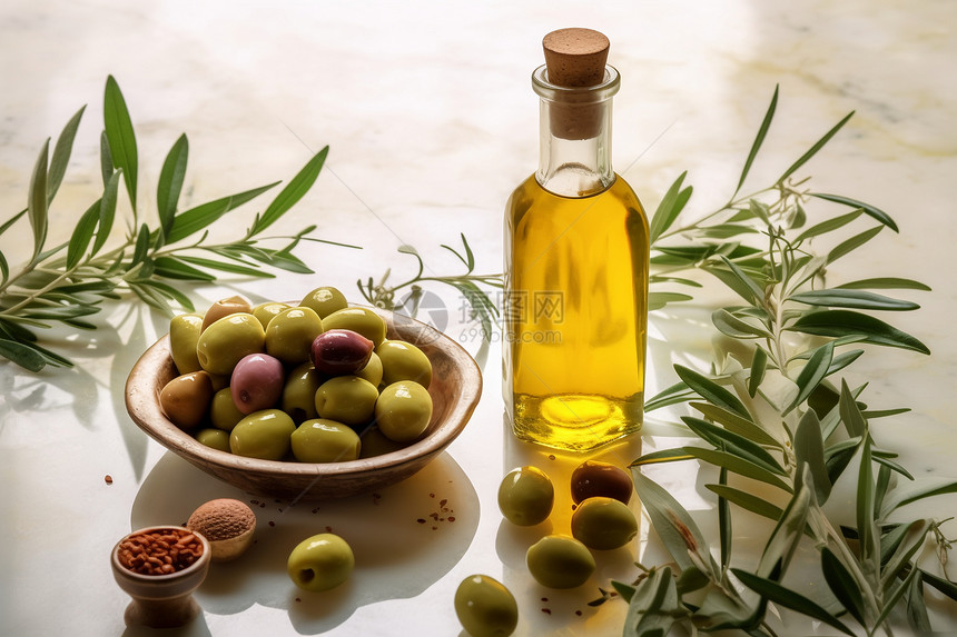 烹饪所需的橄榄油图片