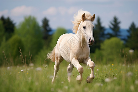 草原疾驰的马匹高清图片