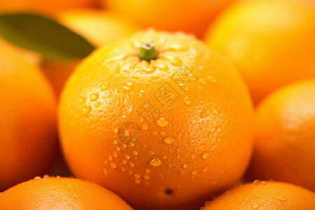 水滴落在橙子上背景图片