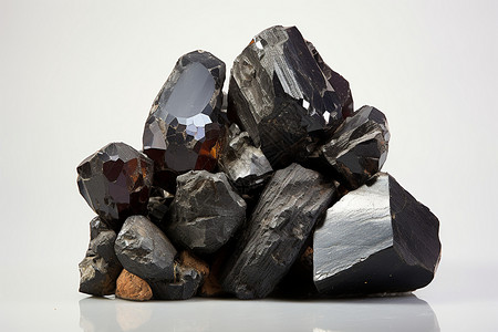 黑色矿石岩石磁铁矿高清图片