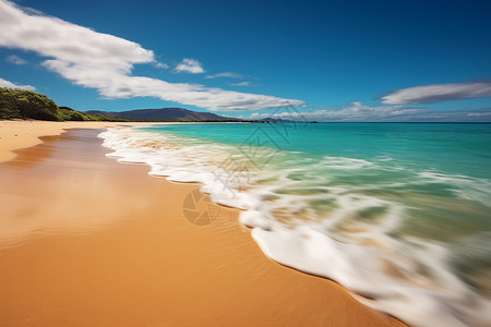 天堂海滩夏威夷的海滩背景