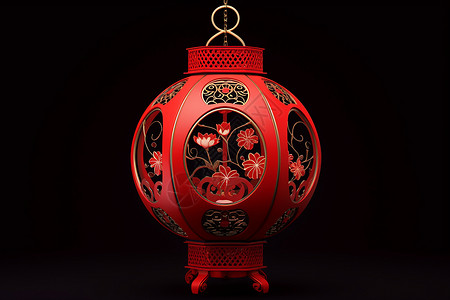 庆祝文化节日习俗的红灯笼背景图片